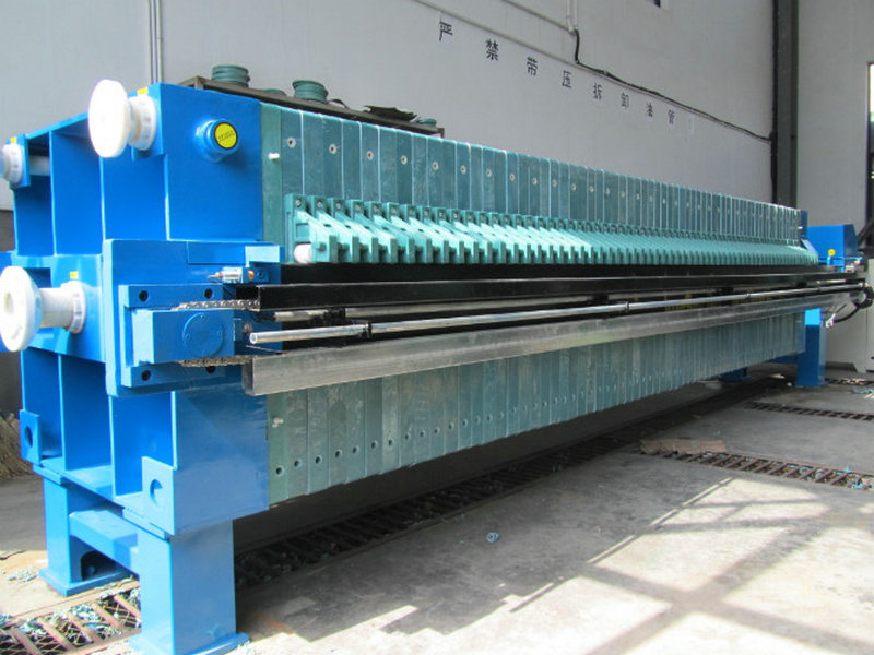 wastewater dewatering hydraulic chamber filter press